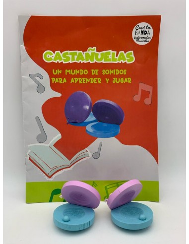Instrumentos Musicales de madera Montesori Infantil -Castañuelas