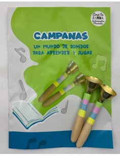 Instrumentos Musicales de madera Montesori Infantil-Campanas