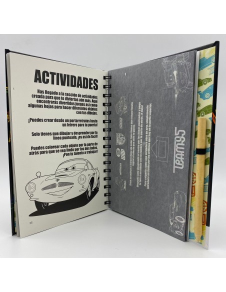 RASPA, DESCUBRE Y DIBUJA: CARS 2