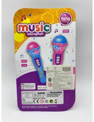 MICROFONO CON LUZ Y SONIDO