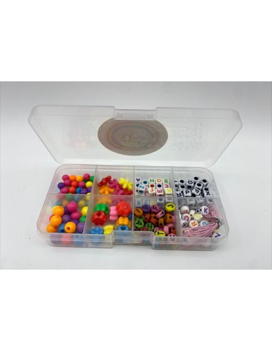 SET BIJOU LETRAS Y FORMITAS CON 8 DIVISIONES