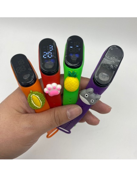 RELOJ LED TACTIL INFANTIL C/DISEÑO