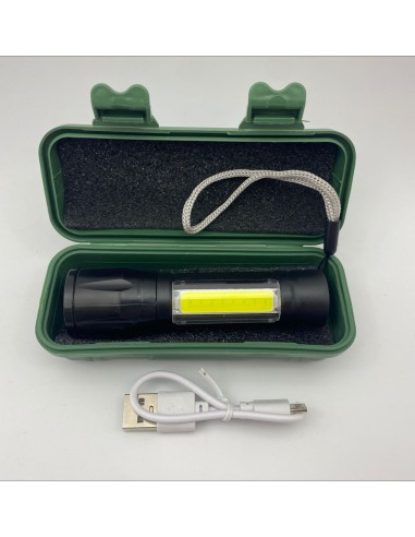 LINTERNA PLASTICA RECARGABLE