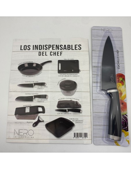 CUCHILLO INDISPENSABLE DEL CHEF NERO - DEL CHEF