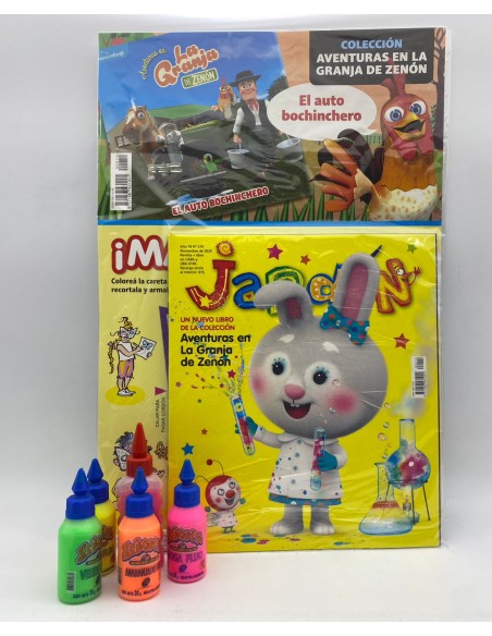 JARDIN DE GENIOS COMPLETOS + 5 PLASTICOLAS DE COLORES .