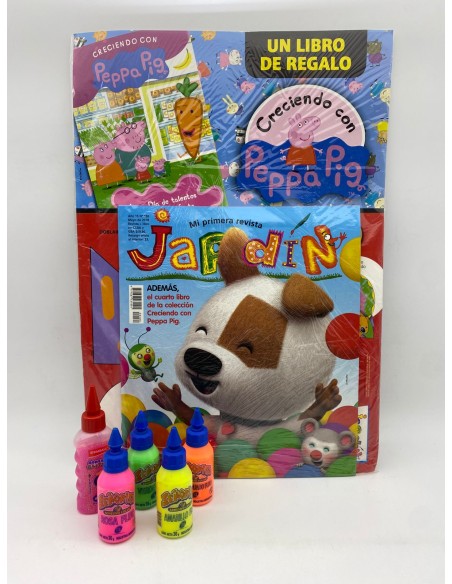 JARDIN DE GENIOS COMPLETOS + 5 PLASTICOLAS DE COLORES .