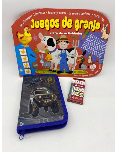 LIBRO JUEGO Y ACTIVIDADES + CARTUCHERA SIMPLE...