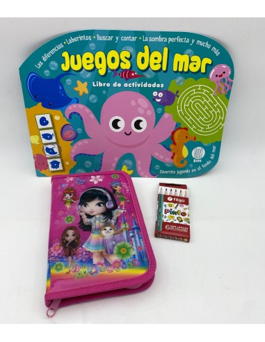 LIBRO JUEGO Y ACTIVIDADES + CARTUCHERA SIMPLE...