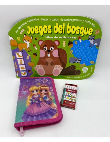 LIBRO JUEGO Y ACTIVIDADES + CARTUCHERA SIMPLE...