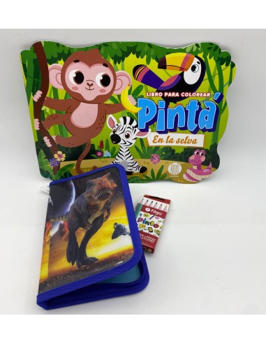 LIBRO JUEGO Y ACTIVIDADES + CARTUCHERA SIMPLE...