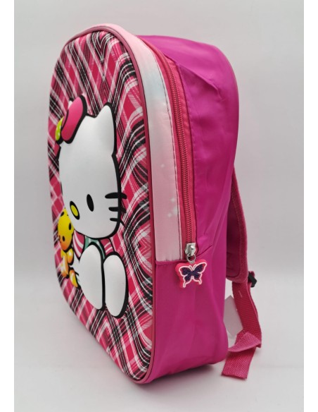 MOCHILA 3D CON 1 CIERRE DE 12 PULGADAS - HELLO KITTY .