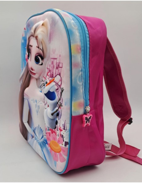 MOCHILA 3D CON 1 CIERRE DE 12 PULGADAS - FROZEN.