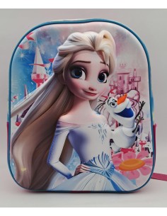 MOCHILA 3D CON 1 CIERRE DE 12 PULGADAS - FROZEN.
