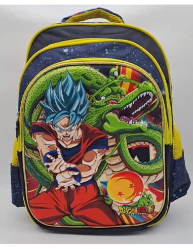 MOCHILA 3D CON 3 CIERRES DE 16 PULGADAS - DRAGON BALL Z.
