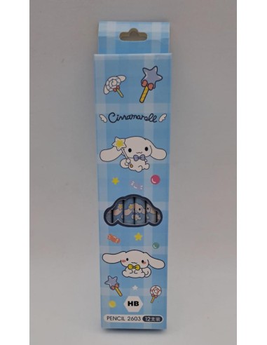 LAPICES NEGROS X 12 UNIDADES - CINNAMOROLL