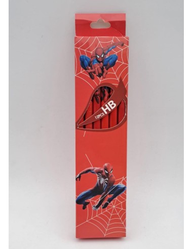 LAPICES NEGROS X 12 UNIDADES - SPIDERMAN.