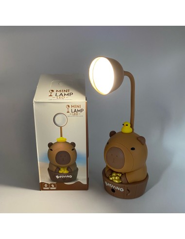 VELADOR LAMPARA CAPIBARA SACAPUNTAS.