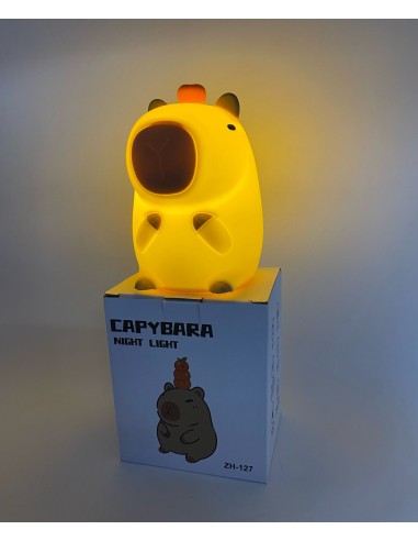 LAMPARA VELADOR SILICONA CAPIBARA