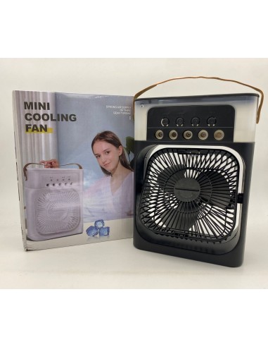 VENTILADOR CLIMATIZADOR MEZA + LUZ.