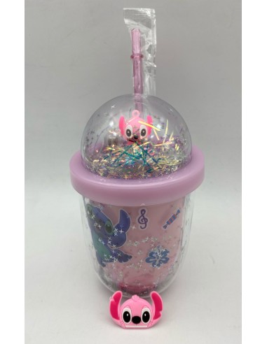 VASO ACRILICO STITCH CON LUZ .