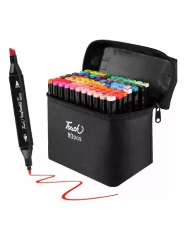 MARCADORES DOBLE PUNTA TOUCH X 80