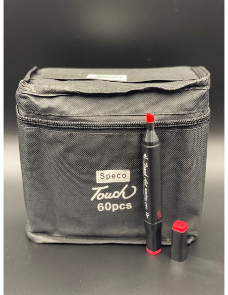 MARCADORES DOBLE PUNTA 60 PIEZAS TOUCH