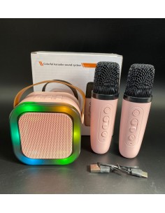PARLANTE K12 + 2 MICROFONOS.