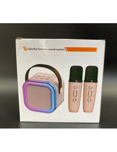 PARLANTE K12 + 2 MICROFONOS.