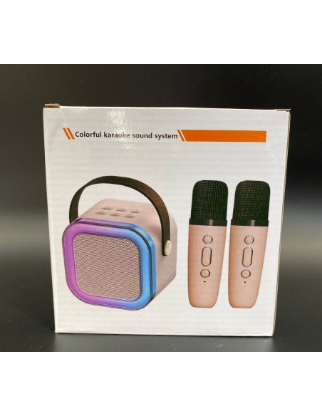 PARLANTE K12 + 2 MICROFONOS.