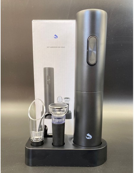 SET DE VINO SACACORCHOS + ACCESORIO