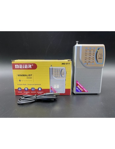 RADIO AM/FM RECARGABLE USB