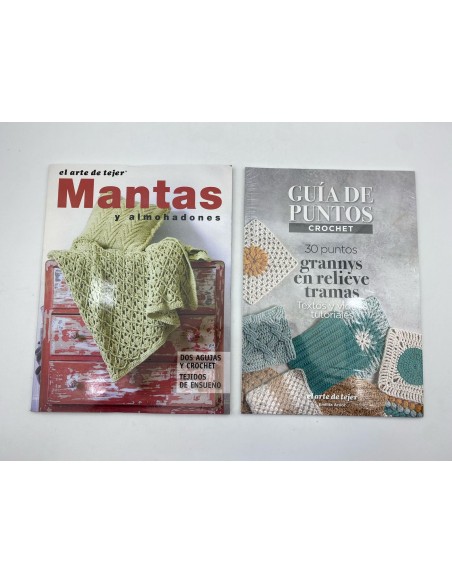 LIBRO DE BORDADO-CROCHET-ARTE DE TEJER (SURTIDOS)