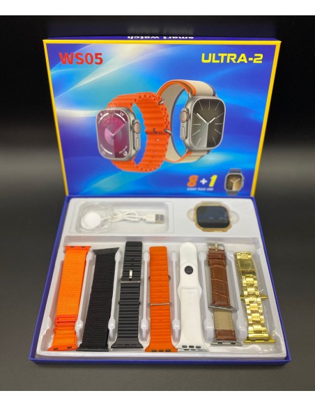SET SMARTWATCH + FUNDA + 7 MALLAS