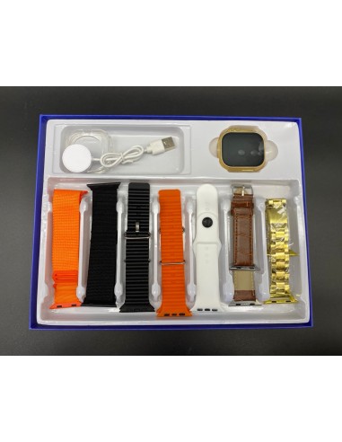 SET SMARTWATCH + FUNDA + 7 MALLAS