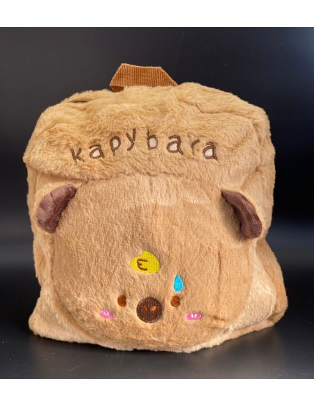MOCHILA PELUCHE CAPIBARA (25X20CM).