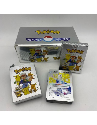 CARTAS POKEMON METALIZADAS (PLATEADAS)