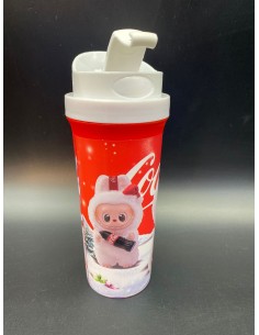 BOTELLA CON TAPA DEPORTIVA LABUBU COCA COLA