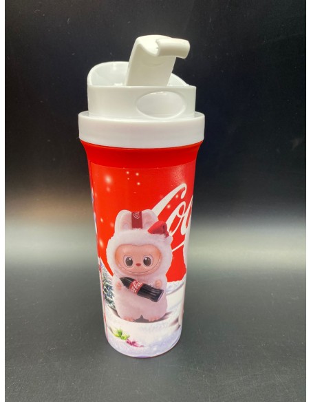 BOTELLA CON TAPA DEPORTIVA LABUBU COCA COLA