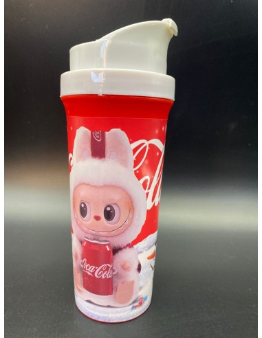 BOTELLA CON TAPA DEPORTIVA LABUBU COCA COLA
