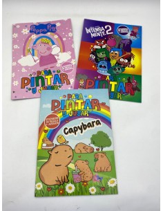 REVISTA PARA COLOREAR + STICKERS MODELOS SURTIDOS