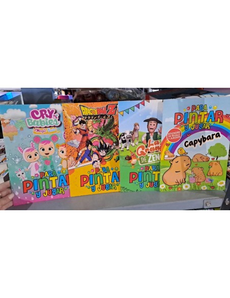 REVISTA PARA COLOREAR + STICKERS MODELOS SURTIDOS