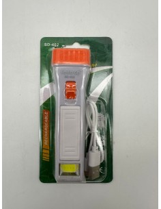 LINTERNA RECARGABLE DOBLE LED EN BLISTER