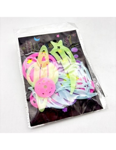 STICKERS GLOW IN THE DARK ESTRELLAS/PLANETAS...
