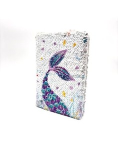 LIBRETA CON LENTEJUELAS REVERSIBLES UNICORNIOS Y SIRENAS...