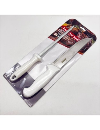 CUCHILLO Y AFILADOR EN BLISTER (202891)