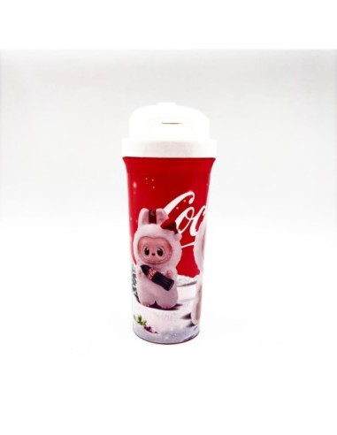 BOTELLA CON TAPA DEPORTIVA LABUBU COCA COLA
