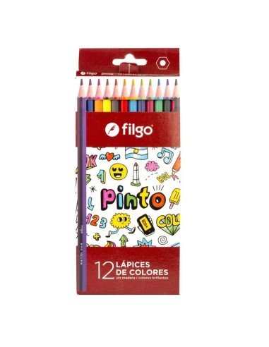 LAPICES DE COLORES FILGO X 12.