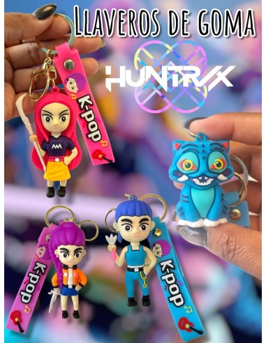 LLAVERO DE GOMA 3D GUERRERAS K-POP HUNTRIX