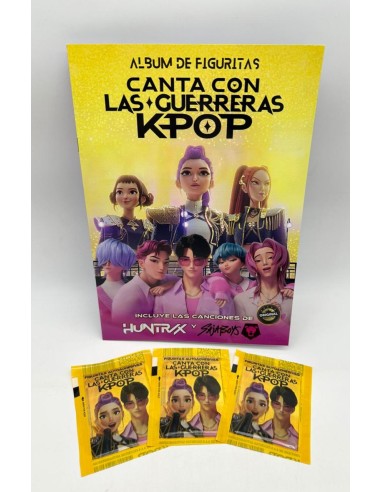 ALBUM DE FIGURITAS CANTA CON LAS GUERRERAS KPOP...