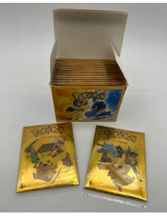 SOBRE METALIZADO POKEMON DORADO.